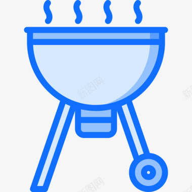 烤箱烧烤28蓝色图标图标