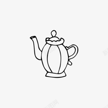 茶壶水壶厨房图标图标