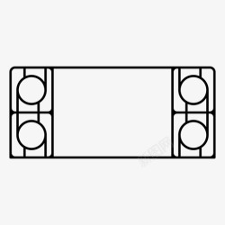 双列滚子轴承滚珠工业图标图标