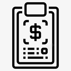 交易凭证货币凭证账户信息图标高清图片