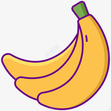 香蕉62号赌场线性颜色图标图标