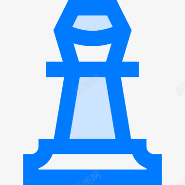 皇后国际象棋7蓝色图标图标