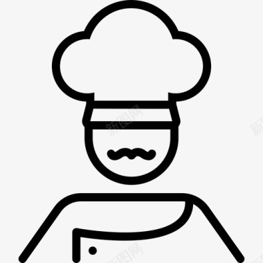 厨师面包师主厨图标图标