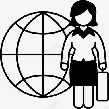 国际商务女性世界女性高管图标图标