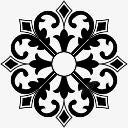 绣花风格绣花边框经典框架图标高清图片
