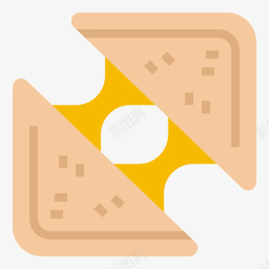 三明治快餐95平的图标图标