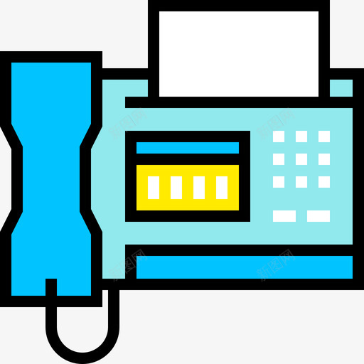 传真设备40线颜色图标svg_新图网 https://ixintu.com 传真 设备 颜色