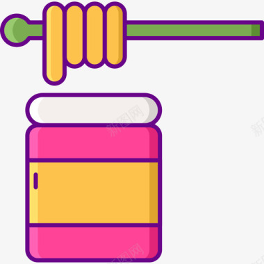 蜂蜜大麻4直系颜色图标图标