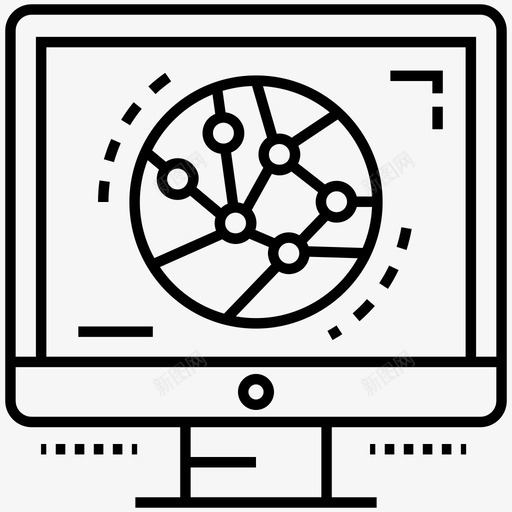 全球网络计算机全球接入图标svg_新图网 https://ixintu.com 互联网 全球 全球网 国际 国际网 技术 接入 数字 经济 网络 计算机