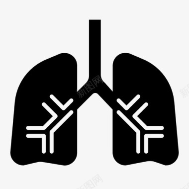 肺身体器官身体部位图标图标