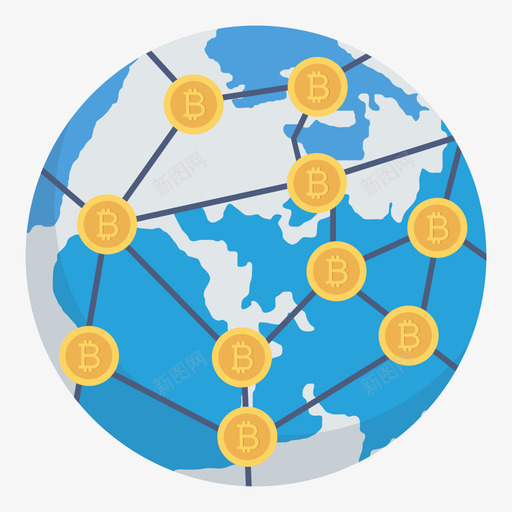 全球比特币111持平图标svg_新图网 https://ixintu.com 全球 持平 比特