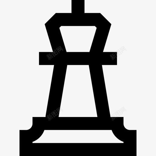 国王国际象棋6直线图标svg_新图网 https://ixintu.com 国王 国际象棋 直线