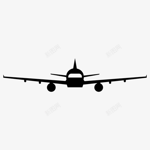 飞机机场商务图标svg_新图网 https://ixintu.com 交通 商务 客运 机场 飞机