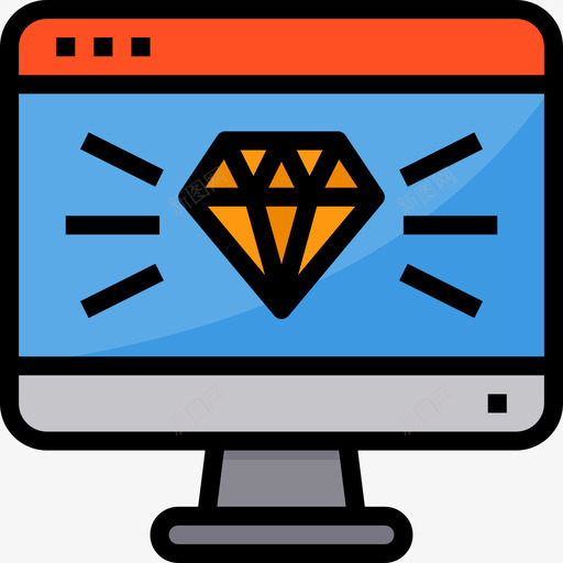 奖项网站和windows界面5线颜色图标svg_新图网 https://ixintu.com windows 奖项 界面 网站 颜色