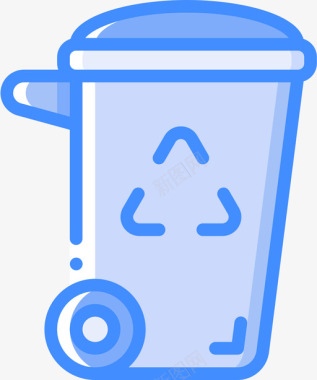 塑料箱塑料制品4蓝色图标图标