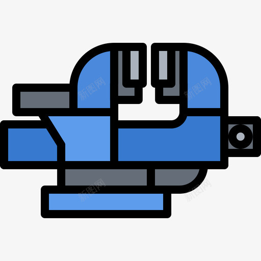 夹钳62号工具彩色图标svg_新图网 https://ixintu.com 62号 夹钳 工具 彩色