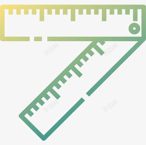 直尺木工22线颜色图标svg_新图网 https://ixintu.com 木工 直尺 颜色