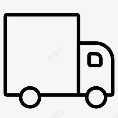 货运卡车亚马逊送货图标图标