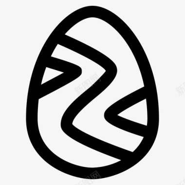 复活节彩蛋庆祝装饰图标图标