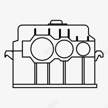 变速箱发动机减速器图标图标