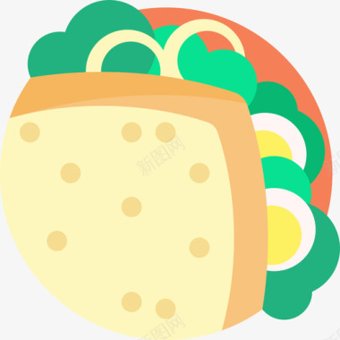 三明治快餐63平的图标图标