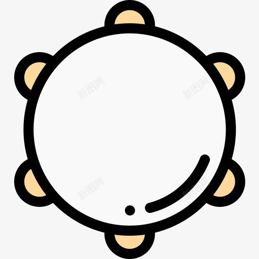 铃鼓雷鬼21线性颜色图标svg_新图网 https://ixintu.com 线性 铃鼓 雷鬼 颜色