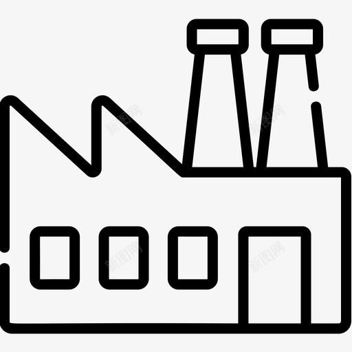 工厂制造29线性图标svg_新图网 https://ixintu.com 制造 工厂 线性