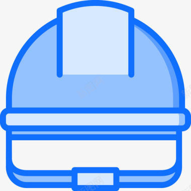 安全帽建造者3蓝色图标图标