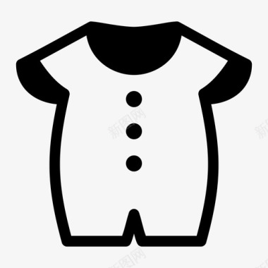 婴儿服装服装时尚图标图标