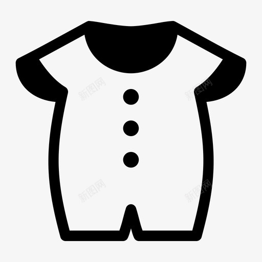 婴儿服装服装时尚图标svg_新图网 https://ixintu.com 婴儿 时尚 服装 衣服 裤子