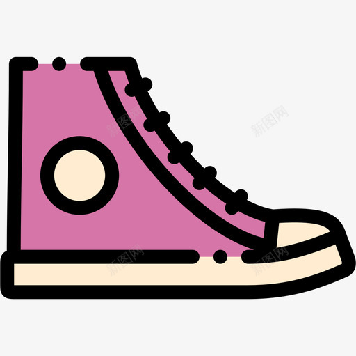 运动鞋嬉皮士16线性颜色图标svg_新图网 https://ixintu.com 嬉皮士 线性 运动鞋 颜色