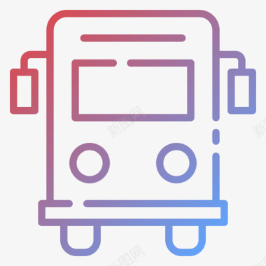 公交车公共服务3坡度图标图标