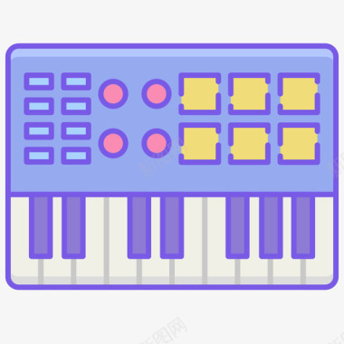 Midiedm线型颜色图标图标