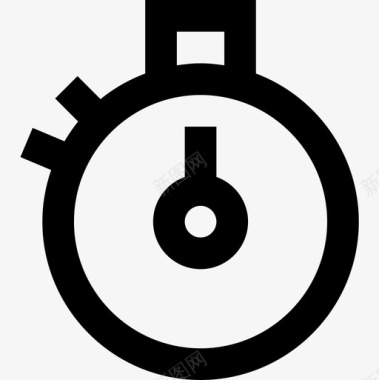计时器装箱6线性图标图标