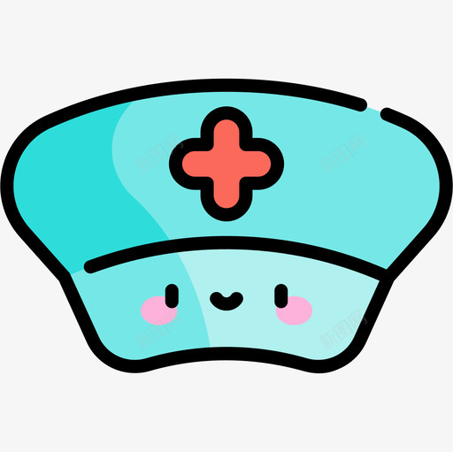 帽子健康57线性颜色图标svg_新图网 https://ixintu.com 健康 帽子 线性 颜色