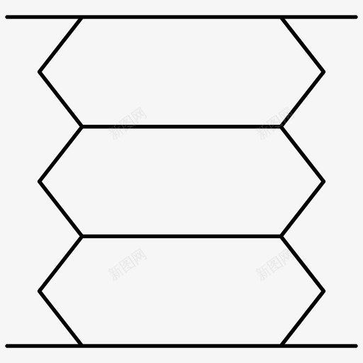 波纹管符号柔性工业图标svg_新图网 https://ixintu.com 工业 机械 柔性 波纹管 符号 连接