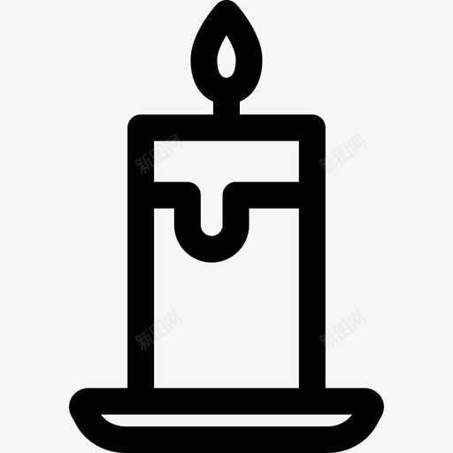 蜡烛健康10线性图标svg_新图网 https://ixintu.com 健康 线性 蜡烛