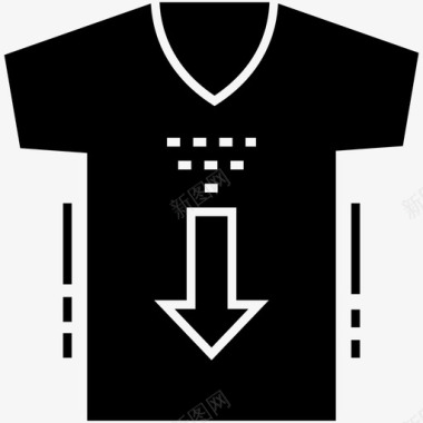 足球服装球员衬衫球员制服图标图标