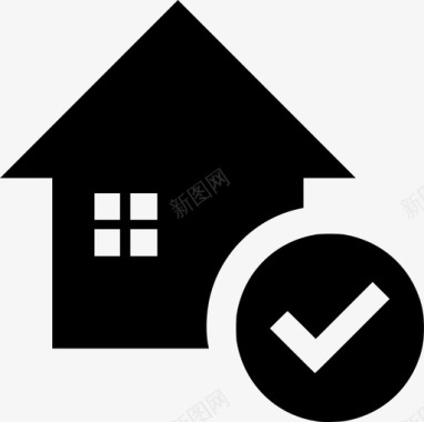 房屋检查建筑复选标记图标图标