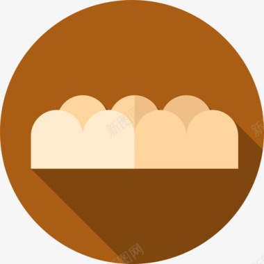 面包面包房106扁平图标图标