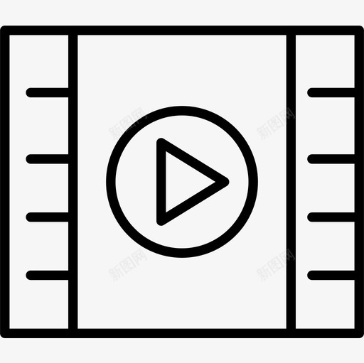 视频电影66大纲图标svg_新图网 https://ixintu.com 大纲 电影 视频