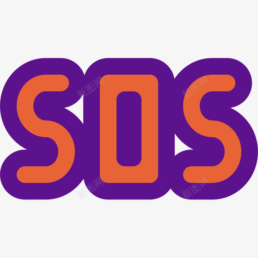 Sos紧急8线性颜色图标svg_新图网 https://ixintu.com Sos 紧急 线性 颜色