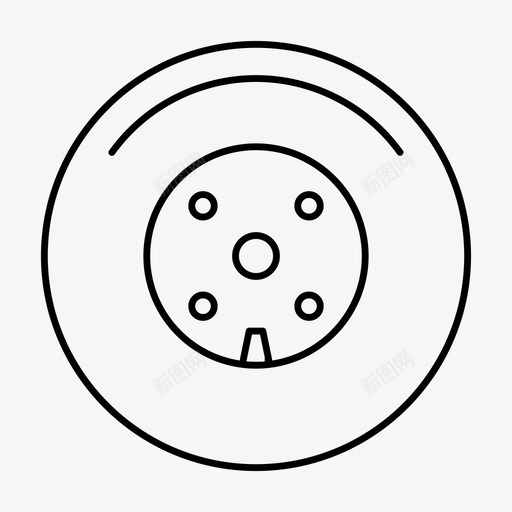 轮胎汽车运输图标svg_新图网 https://ixintu.com 汽车 线薄 车辆 轮胎 运输