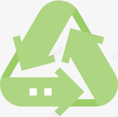回收生态184平坦图标图标