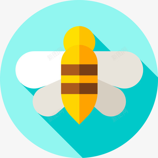 蜜蜂农业34平坦图标svg_新图网 https://ixintu.com 农业 平坦 蜜蜂