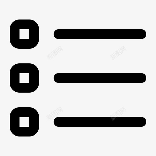 播放列表应用程序uiux图标svg_新图网 https://ixintu.com uiux web 应用程序 播放列表 用户界面