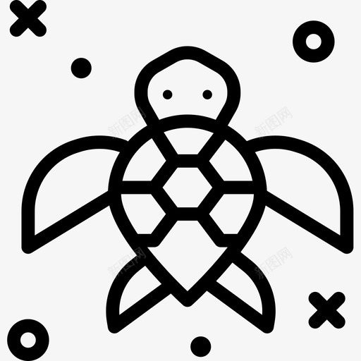 海龟潜水24直线型图标svg_新图网 https://ixintu.com 海龟 潜水 直线 线型