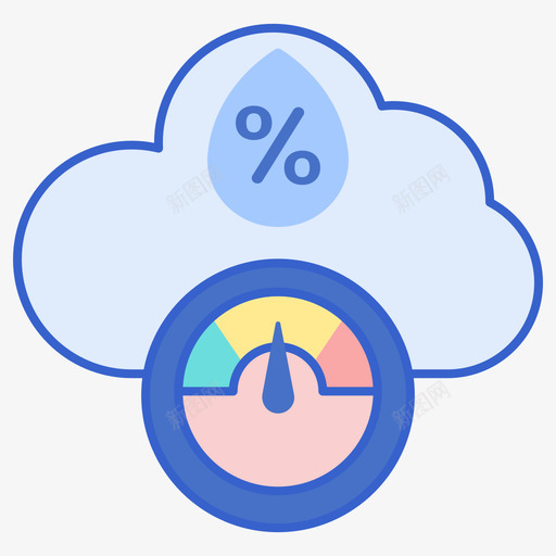 湿度天气221线性颜色图标svg_新图网 https://ixintu.com 天气 湿度 线性 颜色