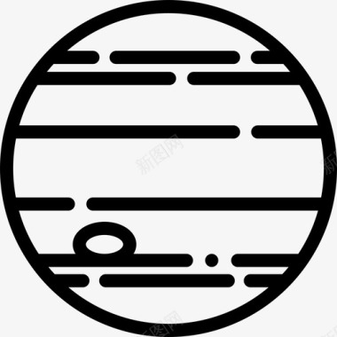 木星128号太空直线图标图标