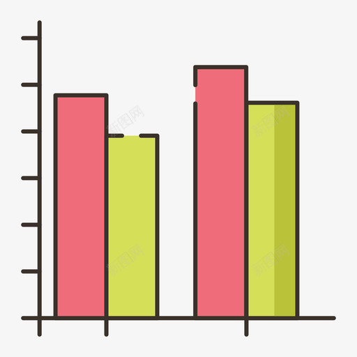 条形图信息图4线颜色图标svg_新图网 https://ixintu.com 信息 条形图 颜色